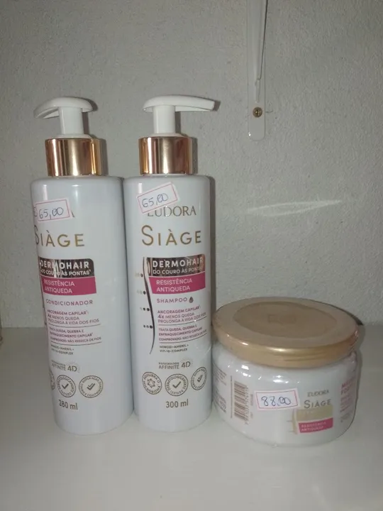 Kit Siàge Dermohair - Shampoo e Condicionador - Resistência Antiqueda
