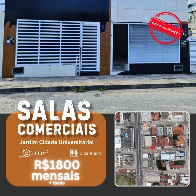 Sala Comercial para Locação no Jardim Cidade Universitária!