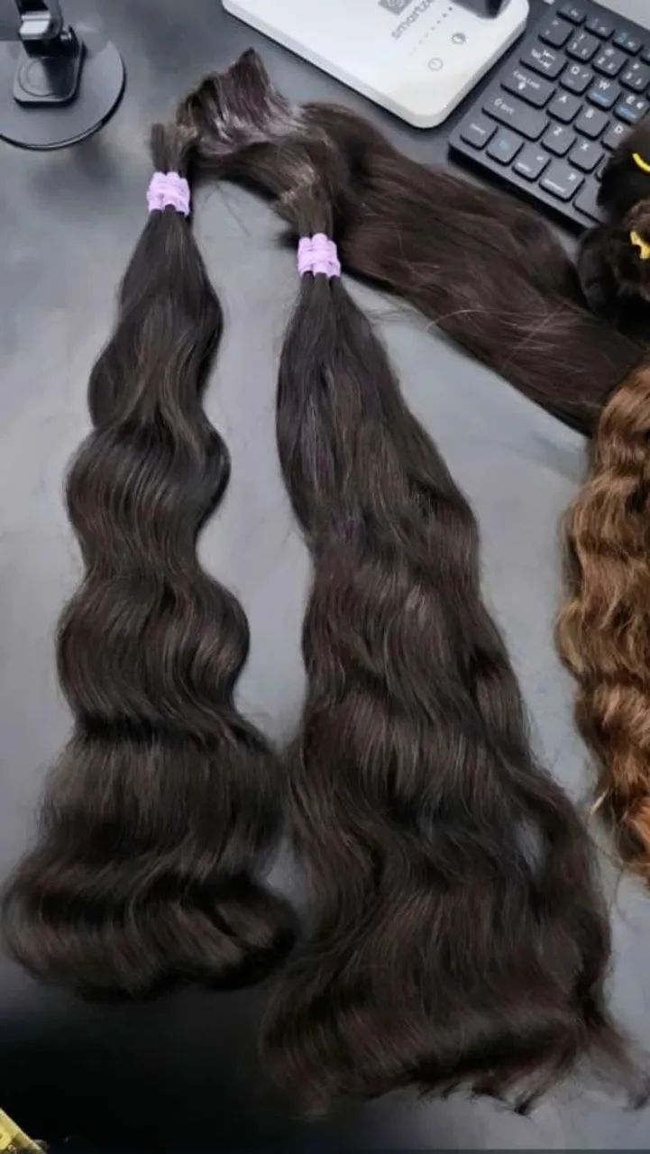 CABELO HUMANO 65cm LIMPO, PONTA CHEIA 5,98 O GRAMA!  - Foto 3