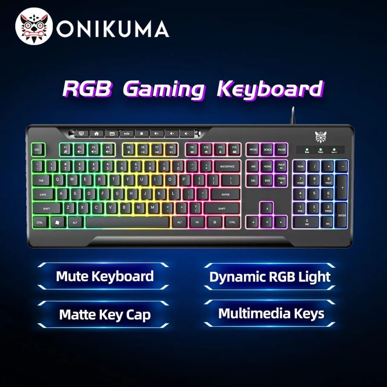 Kit Gamer Completo ONIKUMA - Teclado, Mouse, Headset RGB - Foto 3