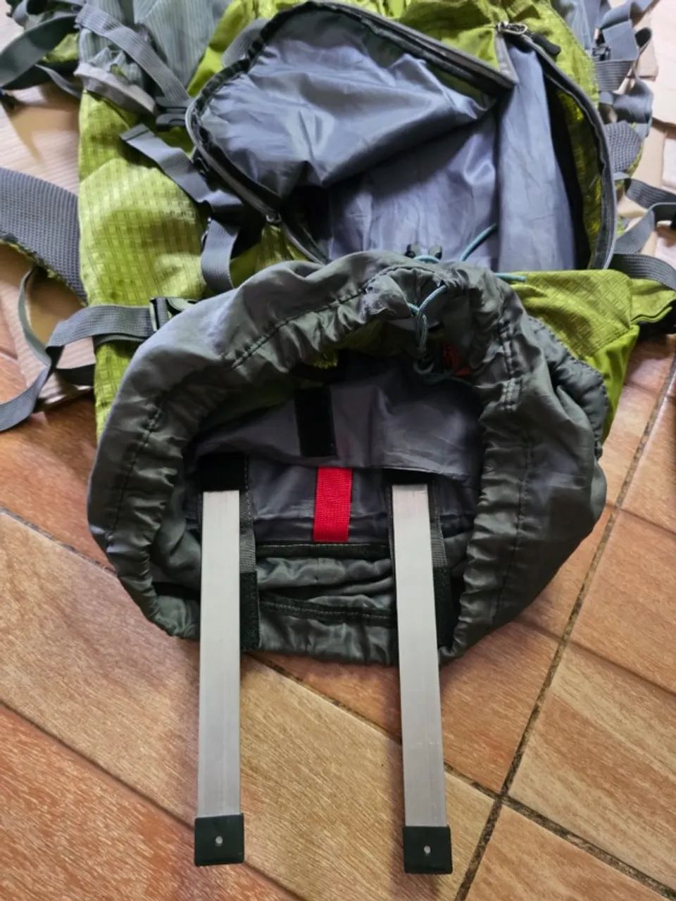 Mochila Cargueira 70+15l Verde Kompaz Gt Nautika - Foto 4