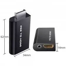 Adaptador Conversor Ps2 Para Hdmi Áudio E Vídeo Digital - Foto 2