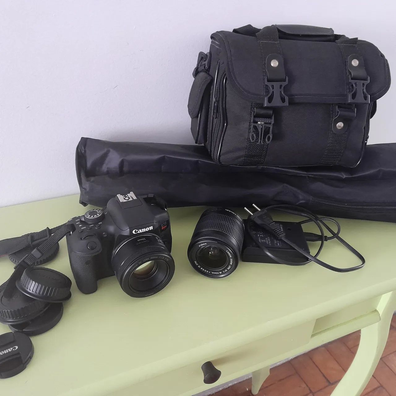 Câmera Canon EOS Rebel T6i com lentes e acessórios Lente 50mm - Foto 2