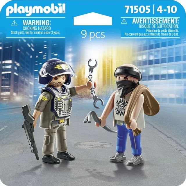 Playmobil Duo Pack 71505 - Policial Tático com Ladrão - Foto 2