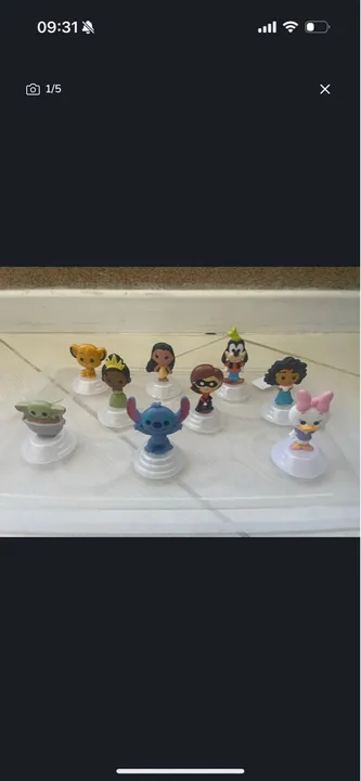 Bonecos Disney Mc Donalds