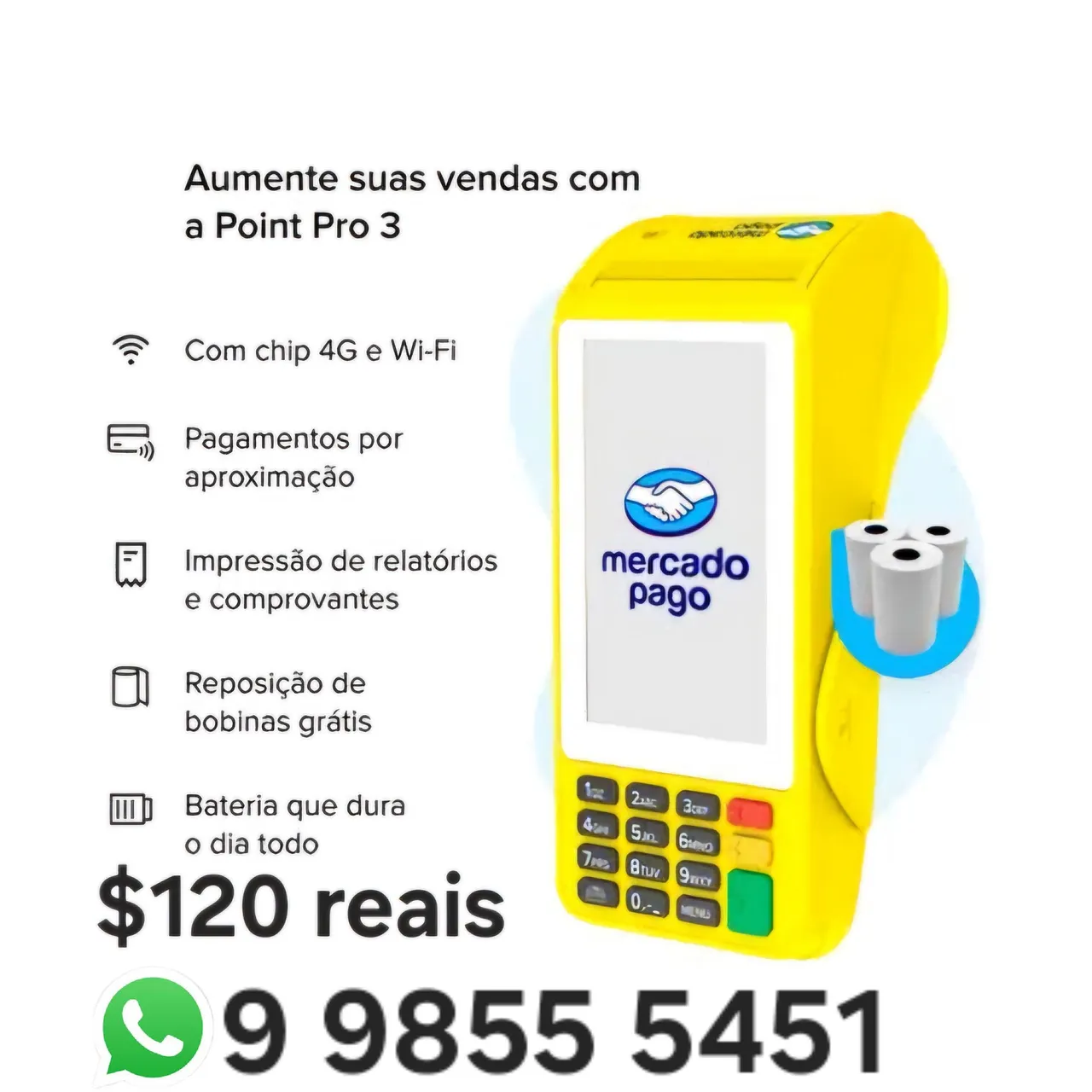 Maquina mercado pago point pro 3
