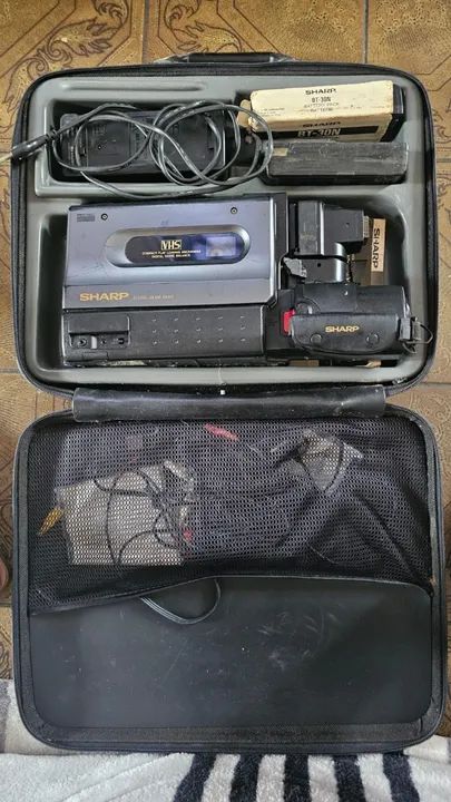 Filmadora Sharp flying erase heab VHS , P/consertar , Ler Descrição (Usado) - Foto 5