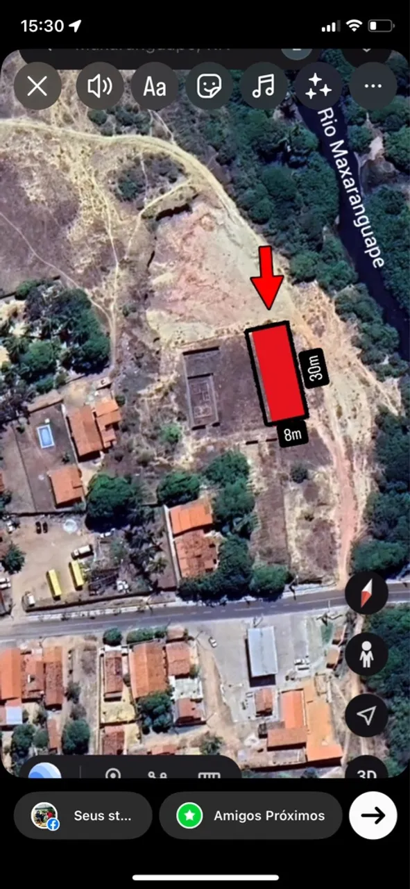Terreno 8x30m em Maxaranguape