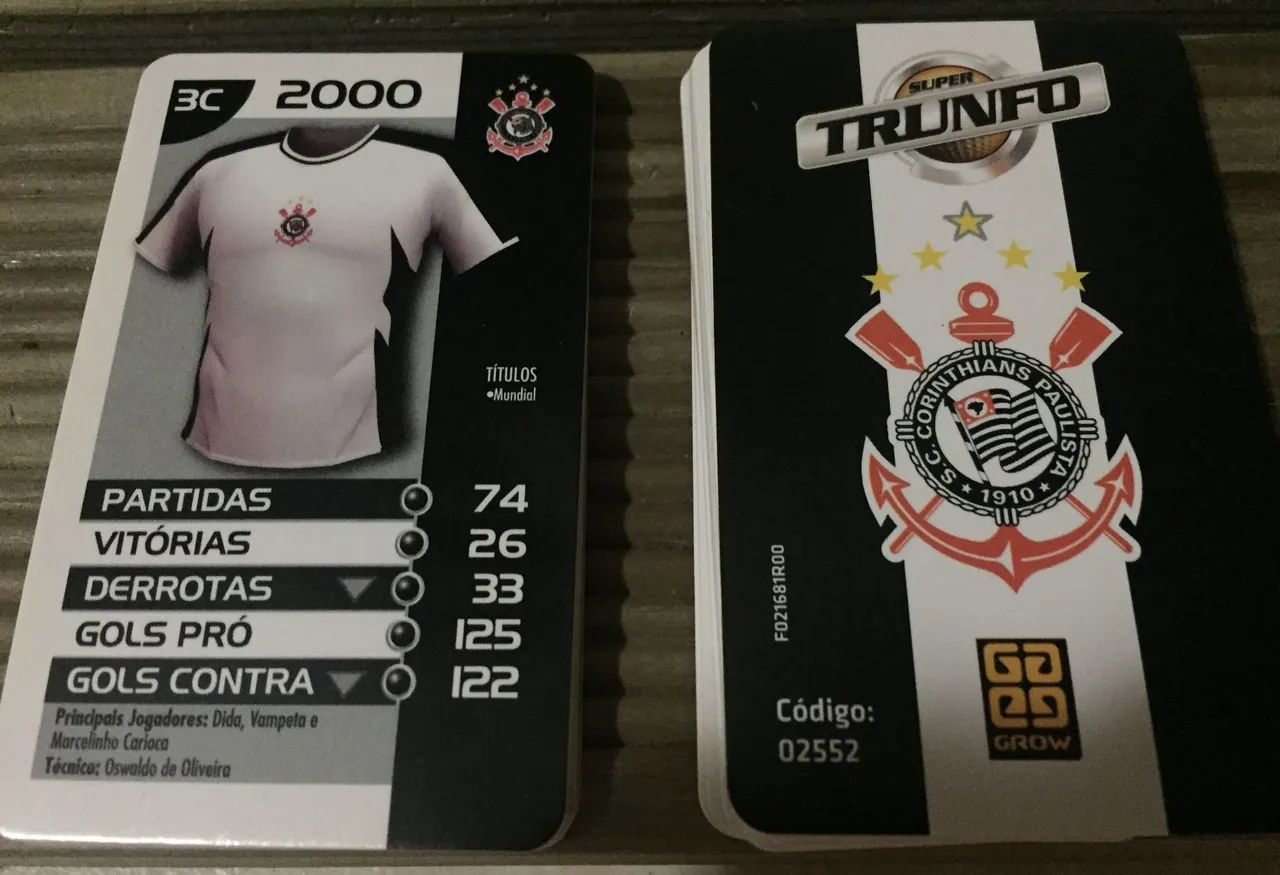 Jogo Super Trunfo Corinthians - Grow - Foto 2
