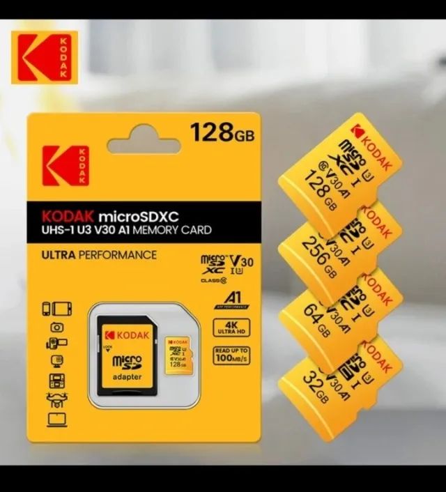 Cartão 128GB MicroSD KODAK - Foto 3