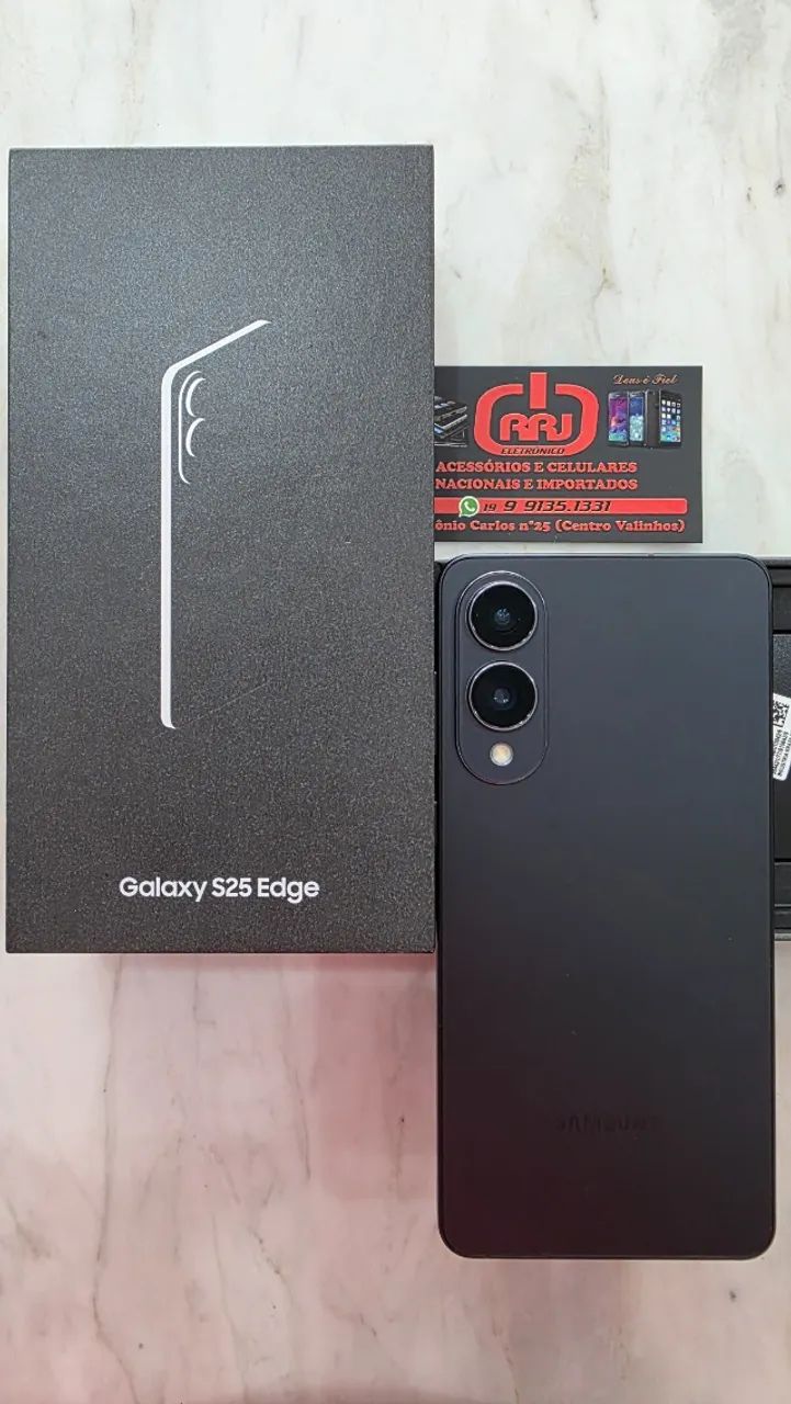Galaxy S25 Edge 12GB 512GB Nf+Garantia - Celulares e Smartphones