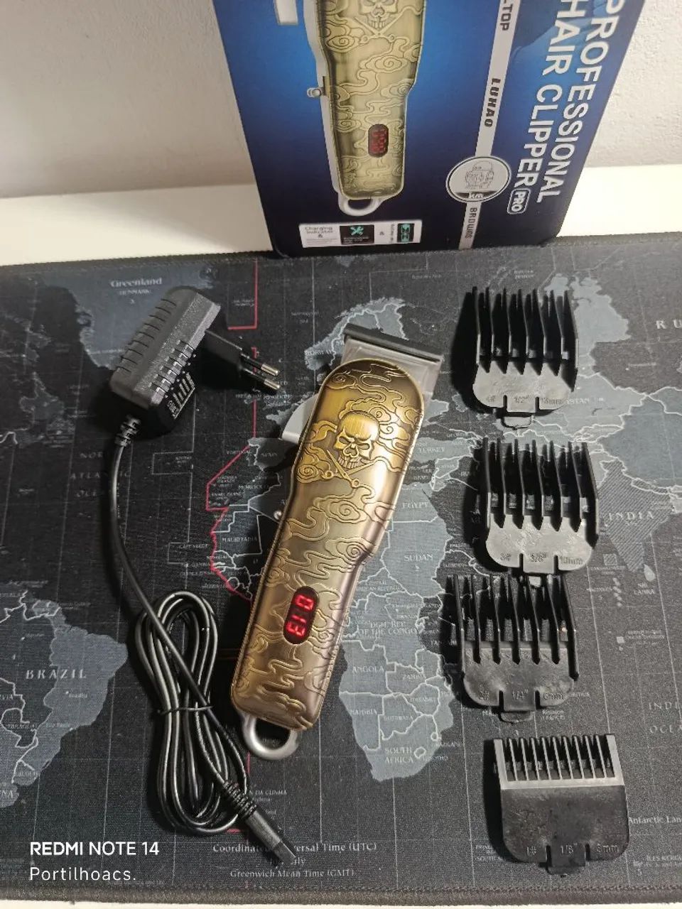 Máquina Profissional recarregável Kemei / SUPER PROMOÇÃO 