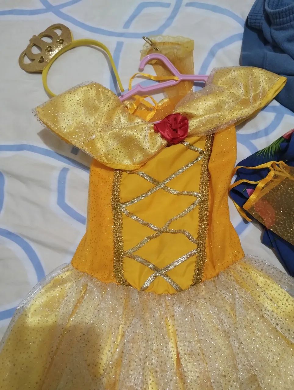 Vestido de Princesa Bela - Infantil - Foto 6