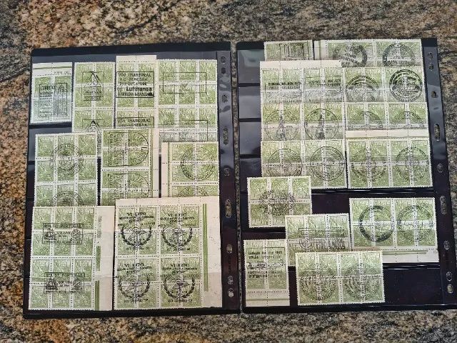 Rara coleção de selos carimbados sem repetição. - Foto 6
