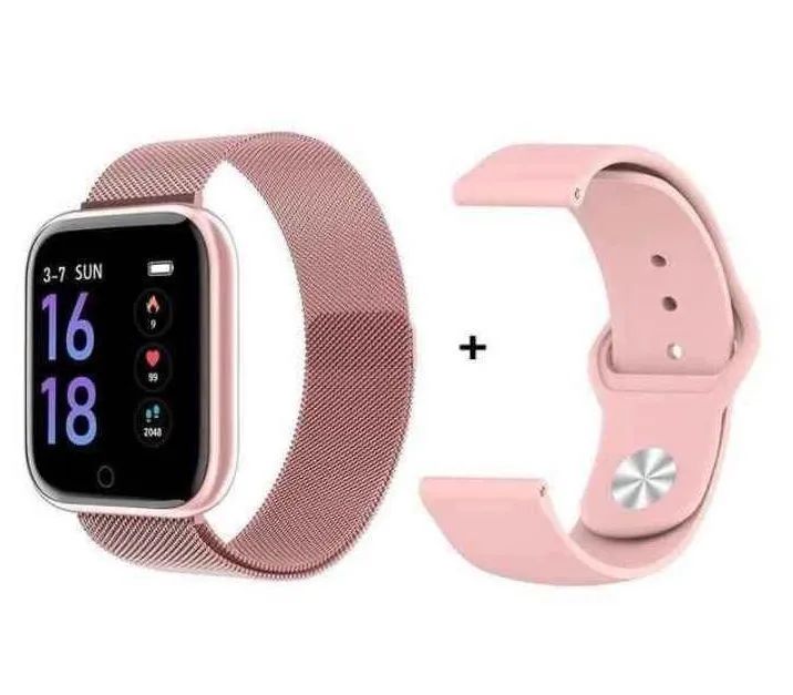 Smart Watch T80 plus duas pulseiras  - Foto 2