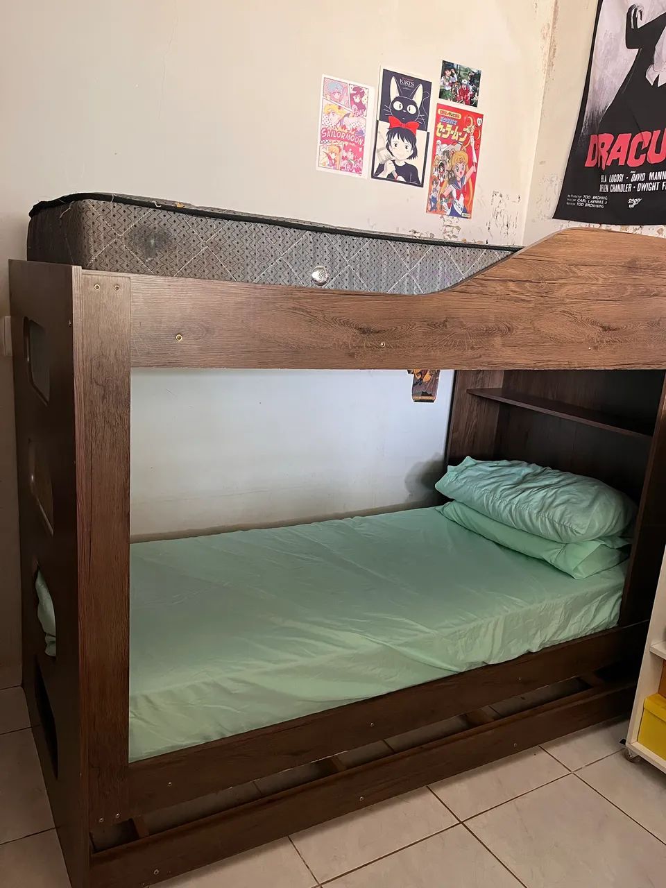 Beliche com cama auxiliar e colchão  - Foto 3