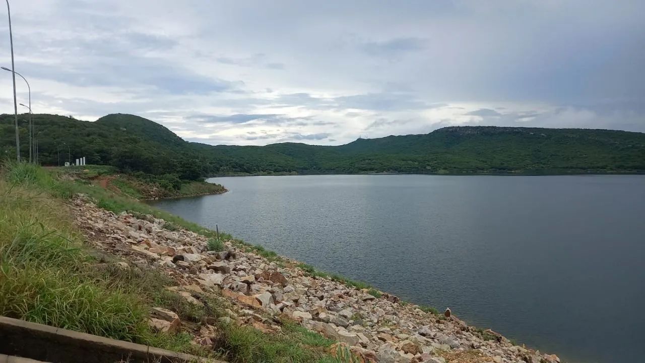Área na barragem
