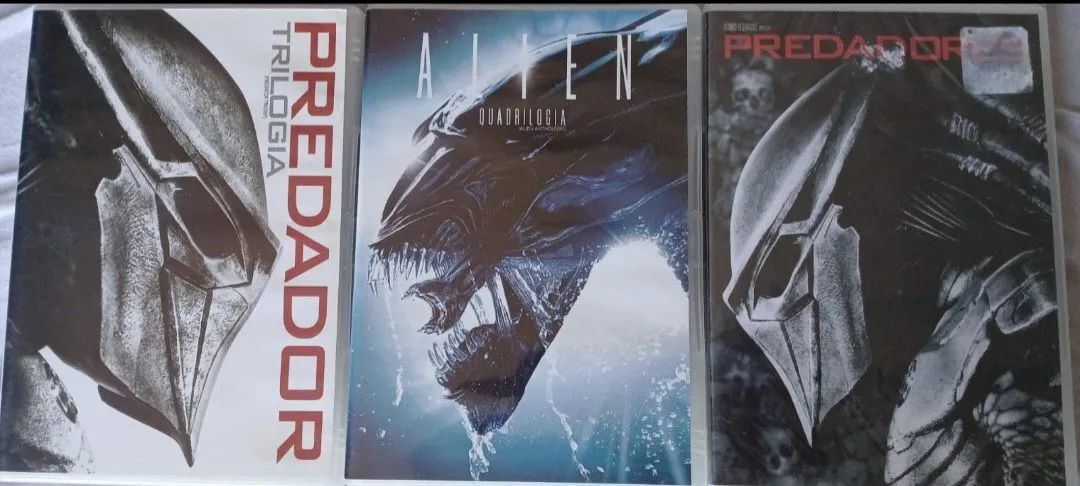 DVDS ALIENS E PREDADOR 8 FILMES 