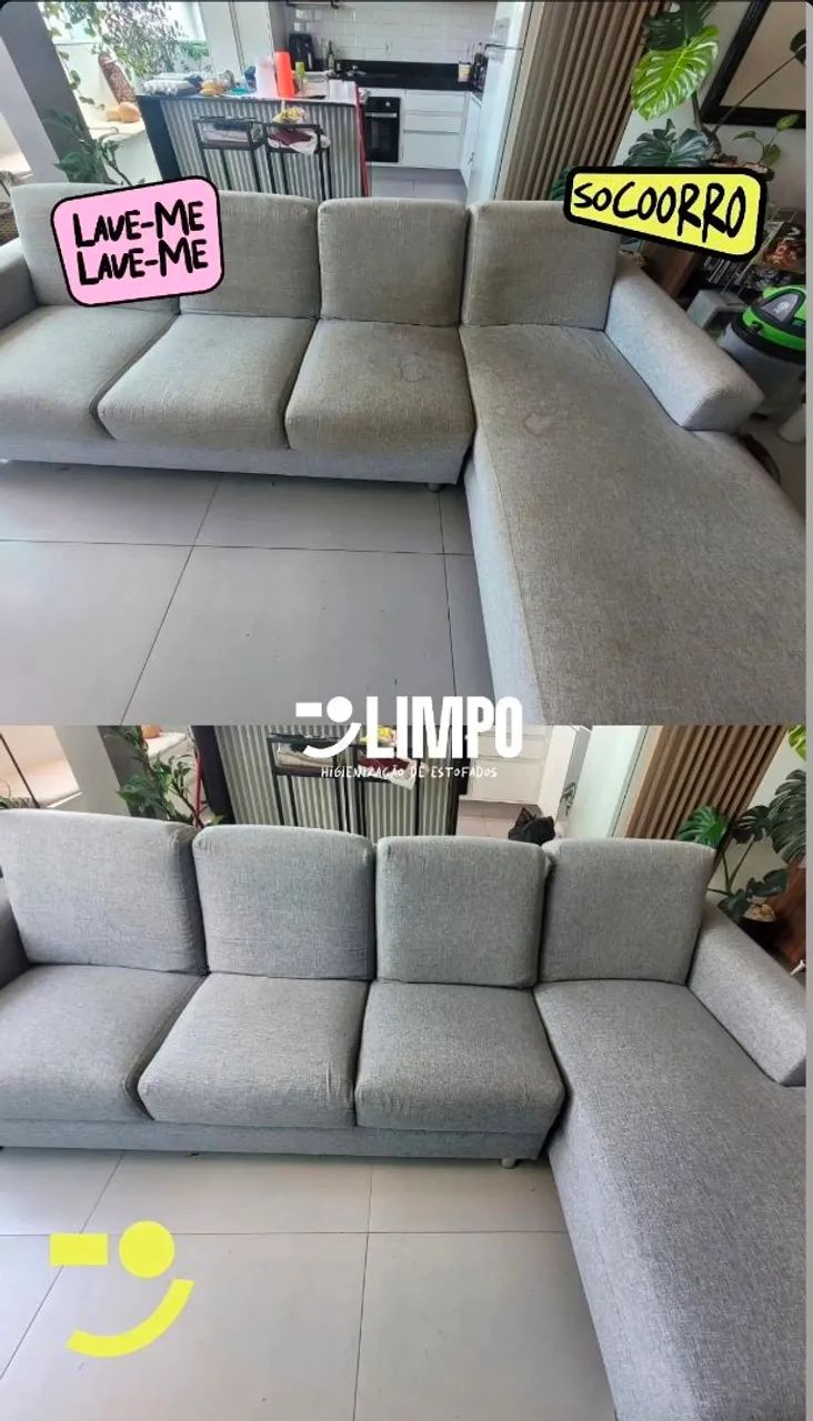 Limpeza de estofados - Limpeza, Higienização e Desinfecção