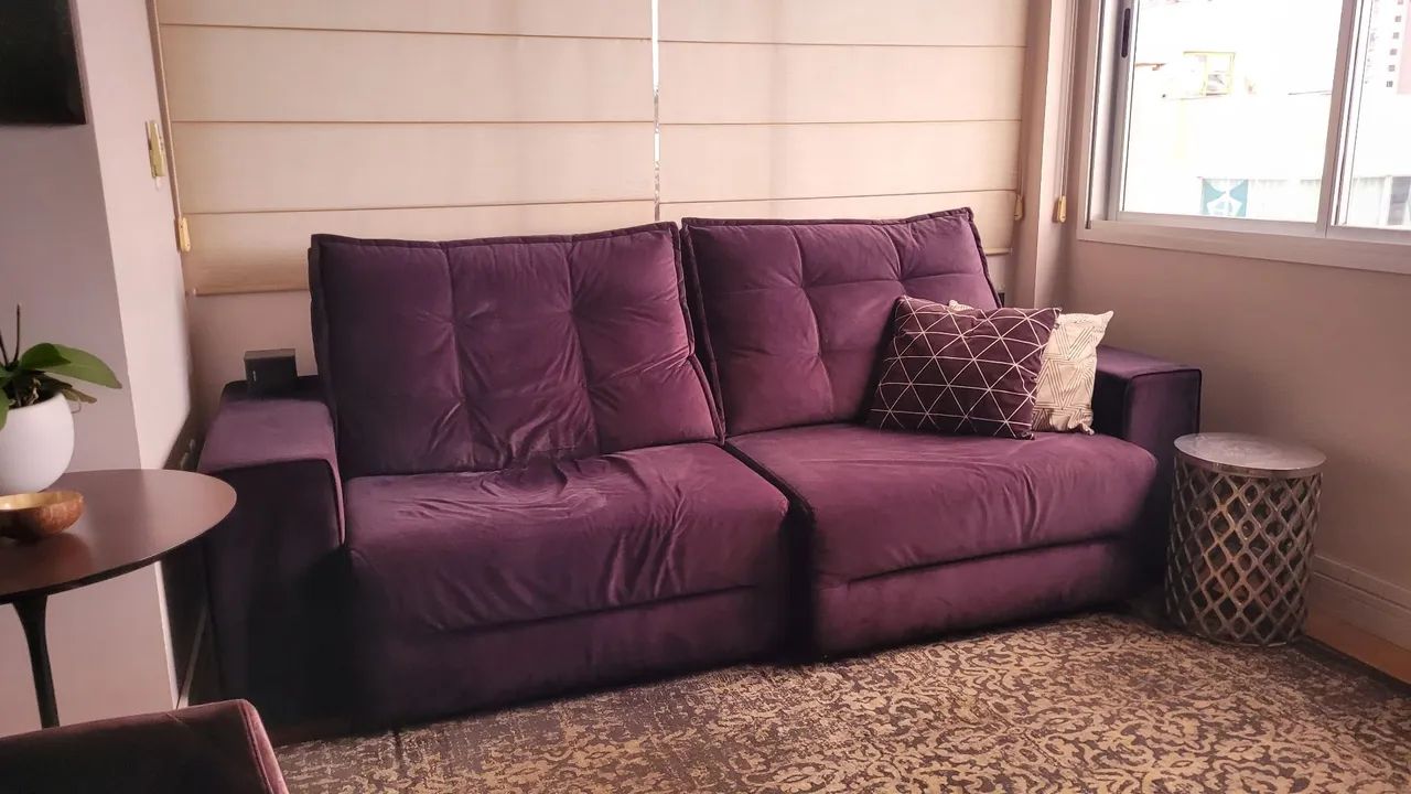Sofá retrátil em perfeito estado (retirar, sem entrega) - Foto 3