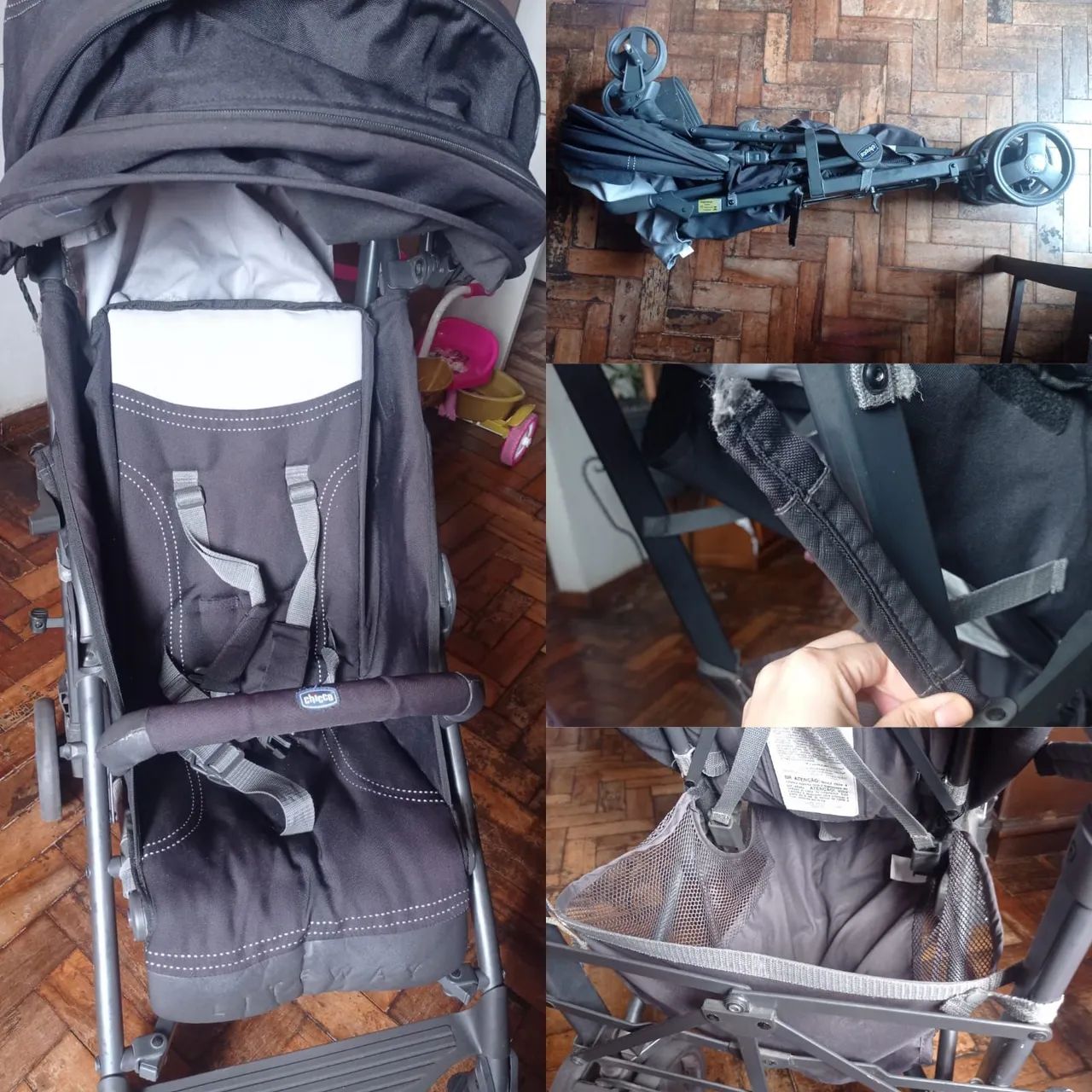 Carrinho guarda chuva
