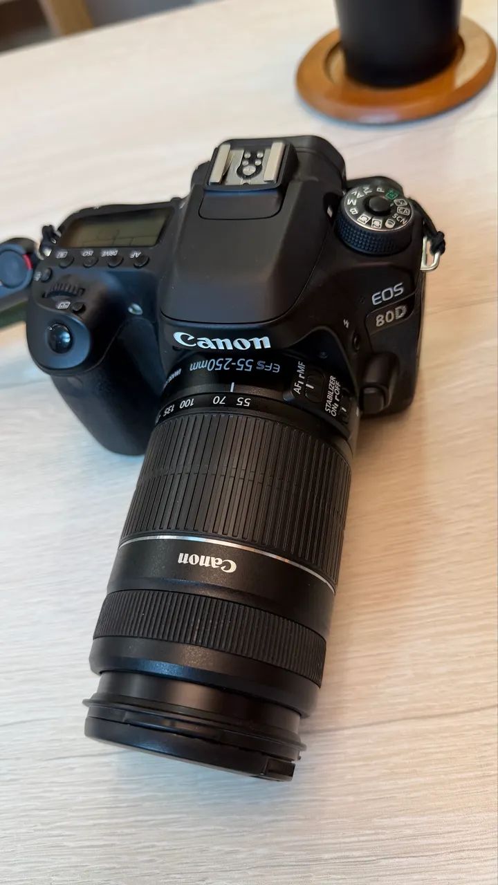 Camera EOS 80D com lente - Foto 5