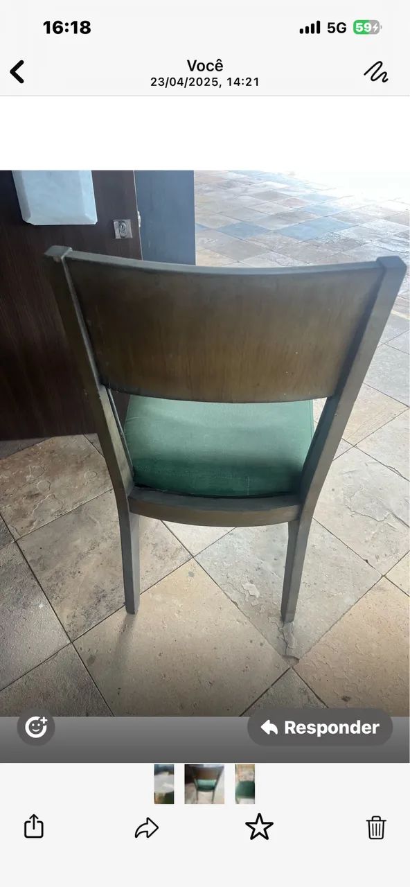 Mesa de mármore com cadeiras - Foto 3