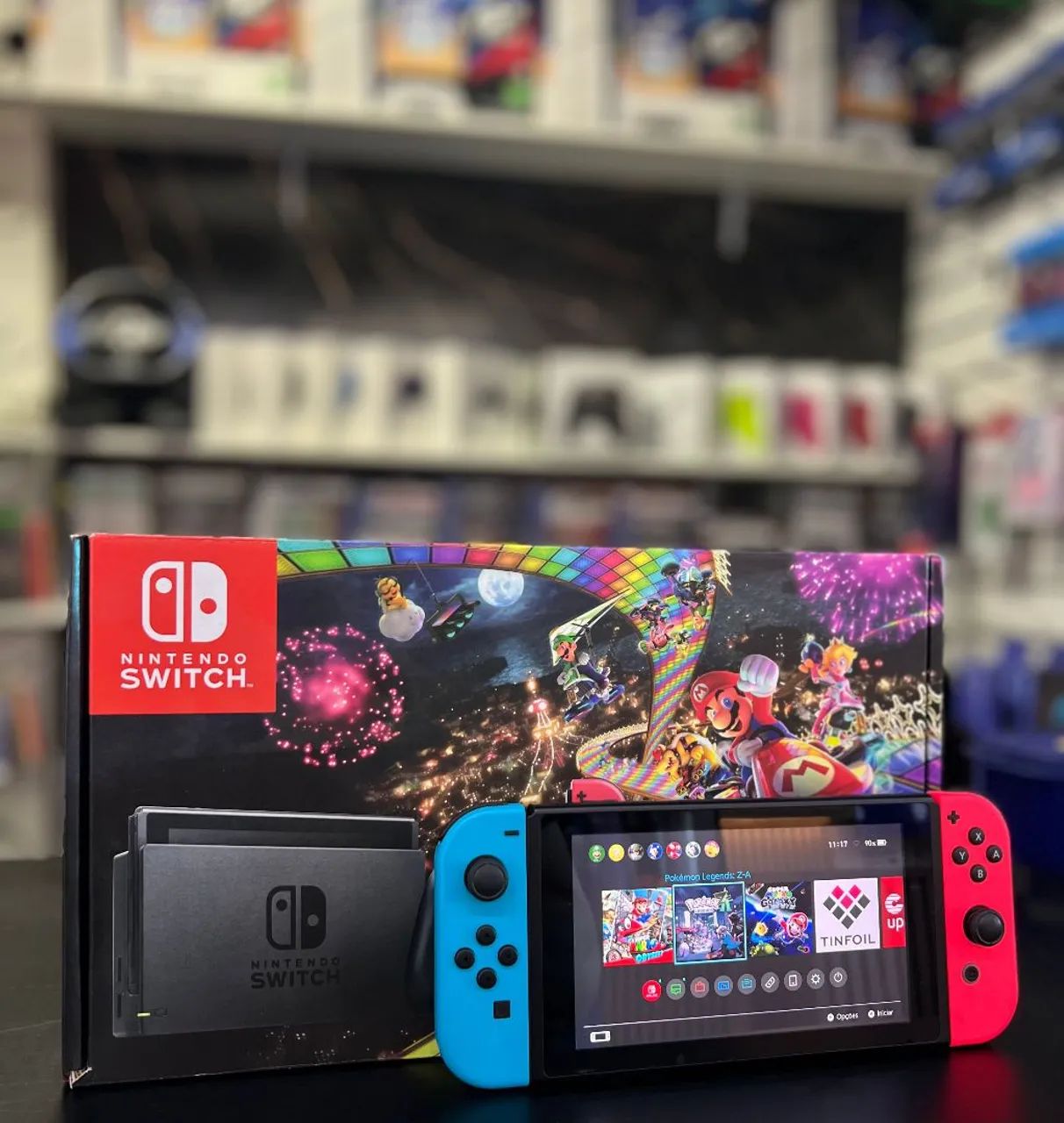 Nintendo Switch V2 Completo + 14 jogos - Foto 3