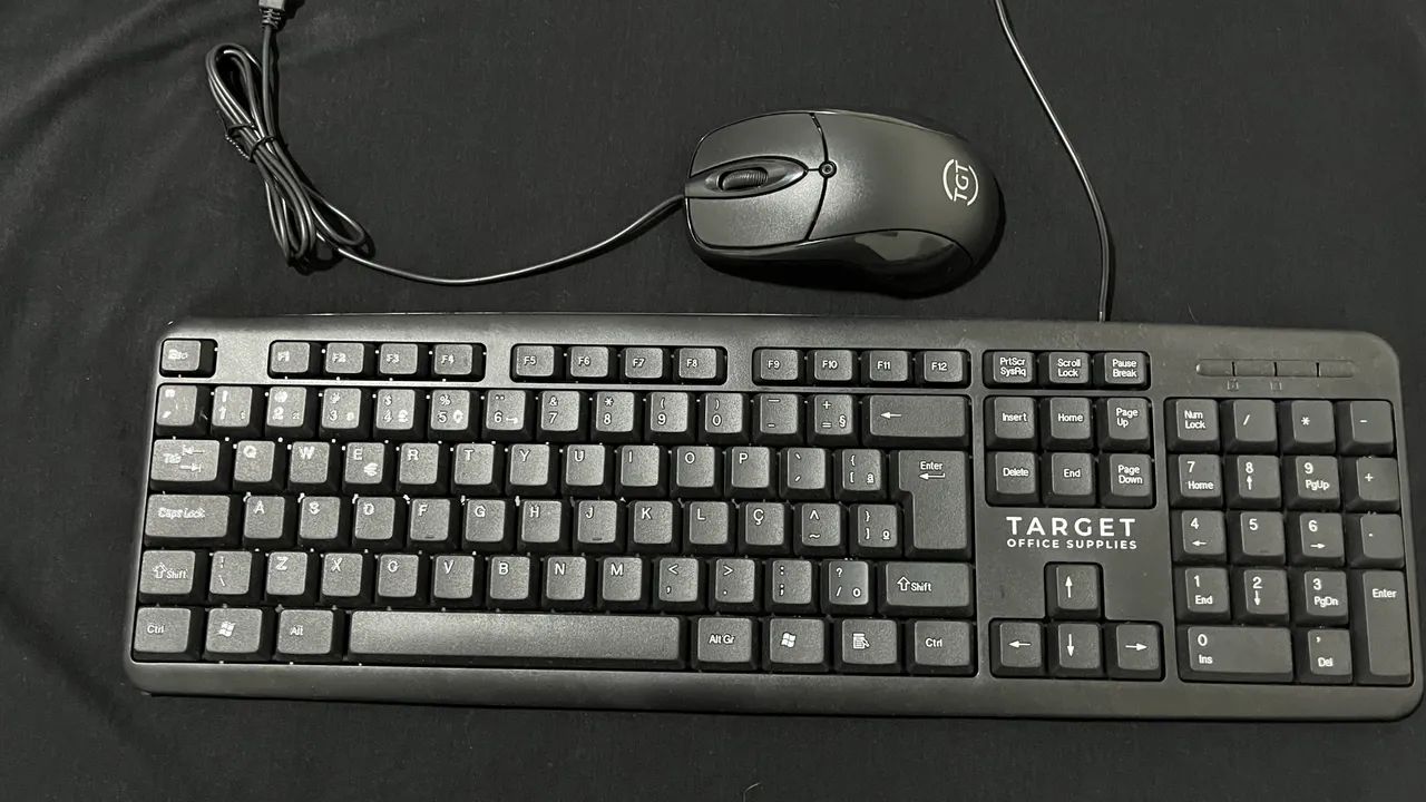 Teclado e mouse kit