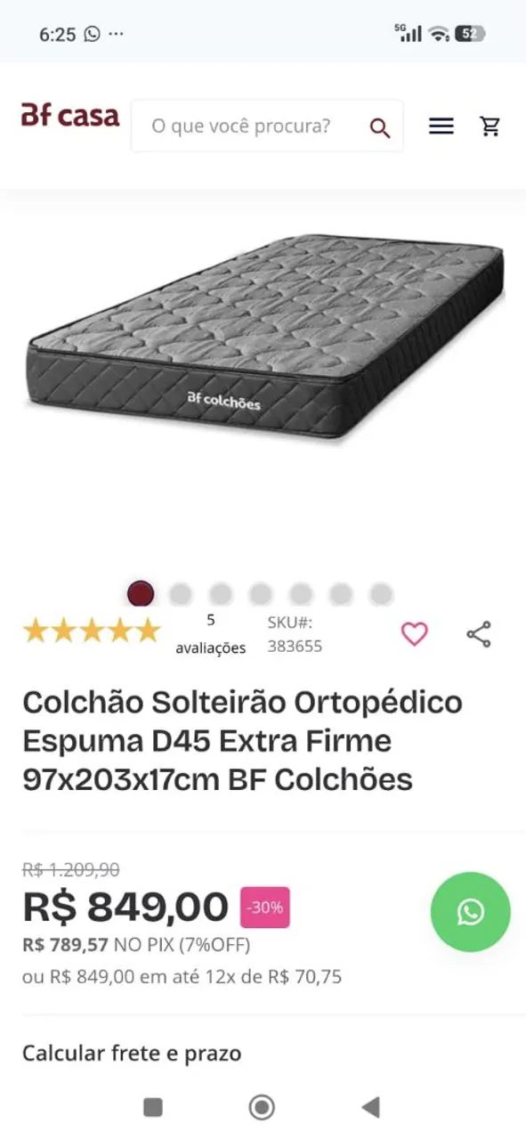 Cama box solteiro com colchão  - Foto 3