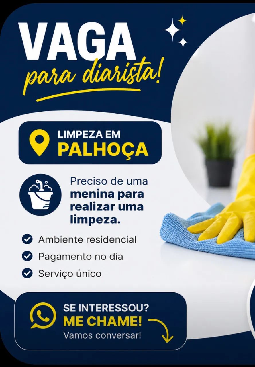 Vaga faxina São José 