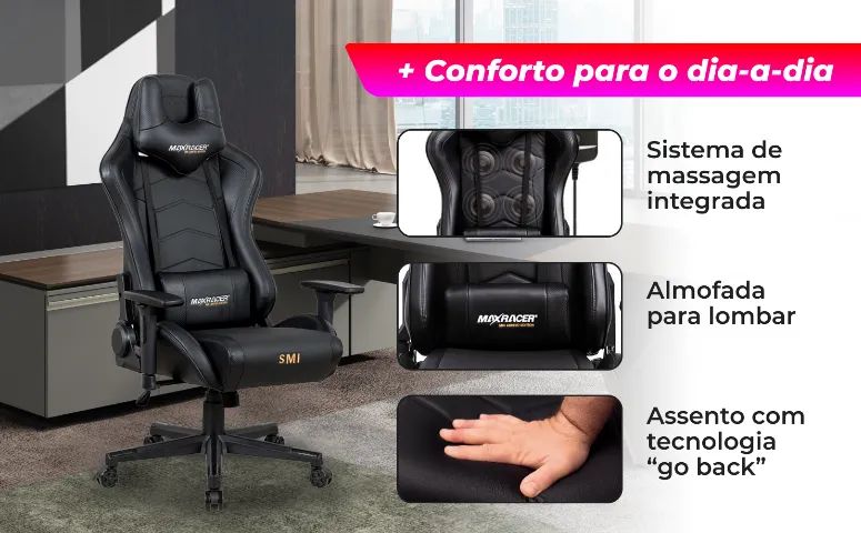 Cadeira Gamer MaxRacer Tatical SMI Limited Edition