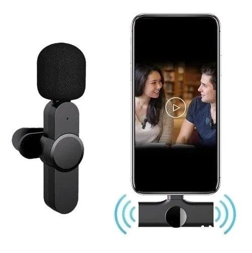 Microfone Lapela Sem Fio K9 para iPhone com conexão Lightning - Novo - Foto 2
