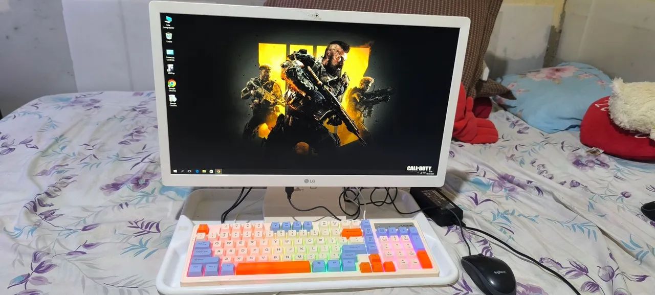 COMPUTADOR LG ALL IN ONE 22 POLEGADAS QUAD CORE 4GB DDR4 SSD 120GB - Foto 4