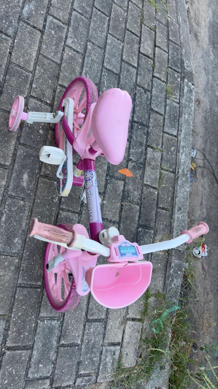 Bicicleta infantil rosa - Foto 4
