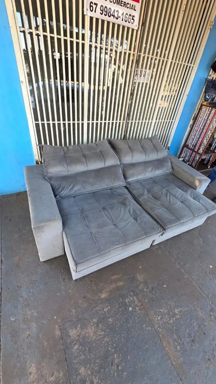 sofa retrátil e reclinável usado ( ENTREGA GRÁTIS )