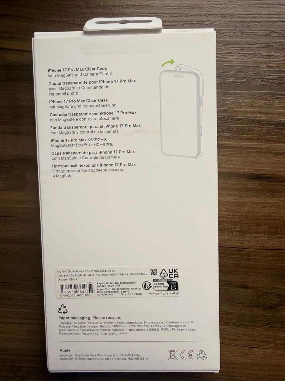 Capa transparente comMagSafe para IPhone 17 Pro Max  - Foto 2