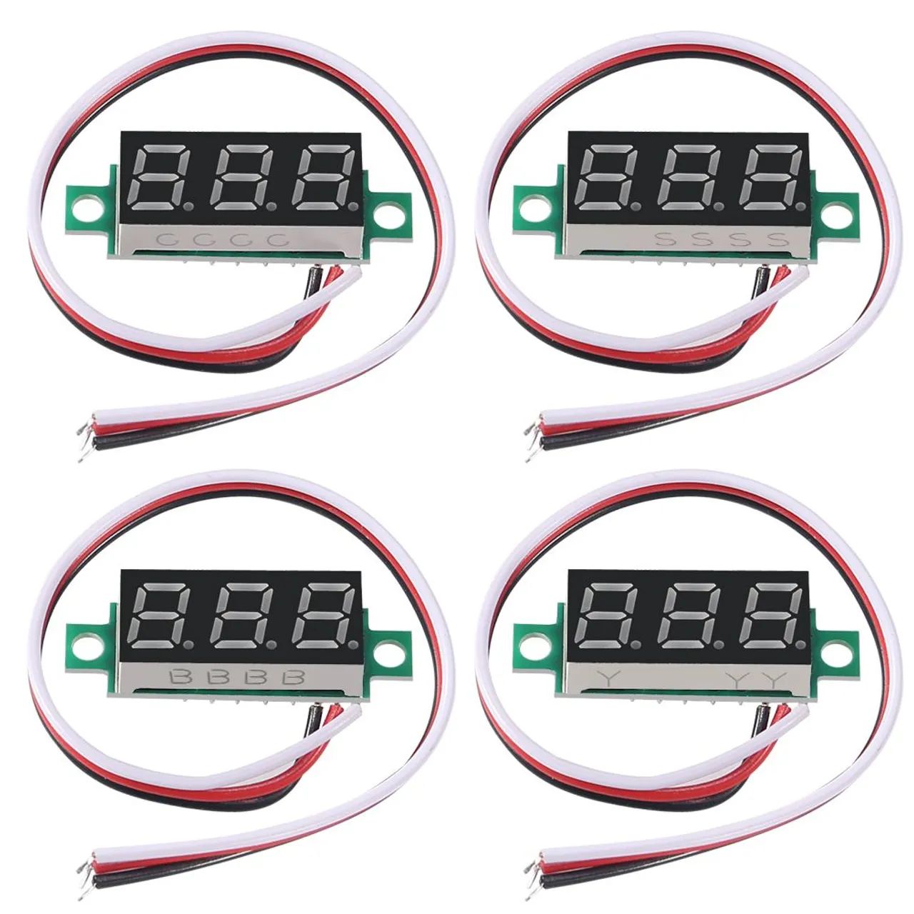 Mini Voltímetro DC 0-100V 0.28" Polegadas *Entrego Aceito Cartão