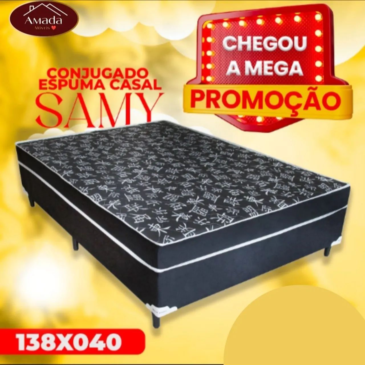 Box conjugado  casal espuma  , à pronta entrega 