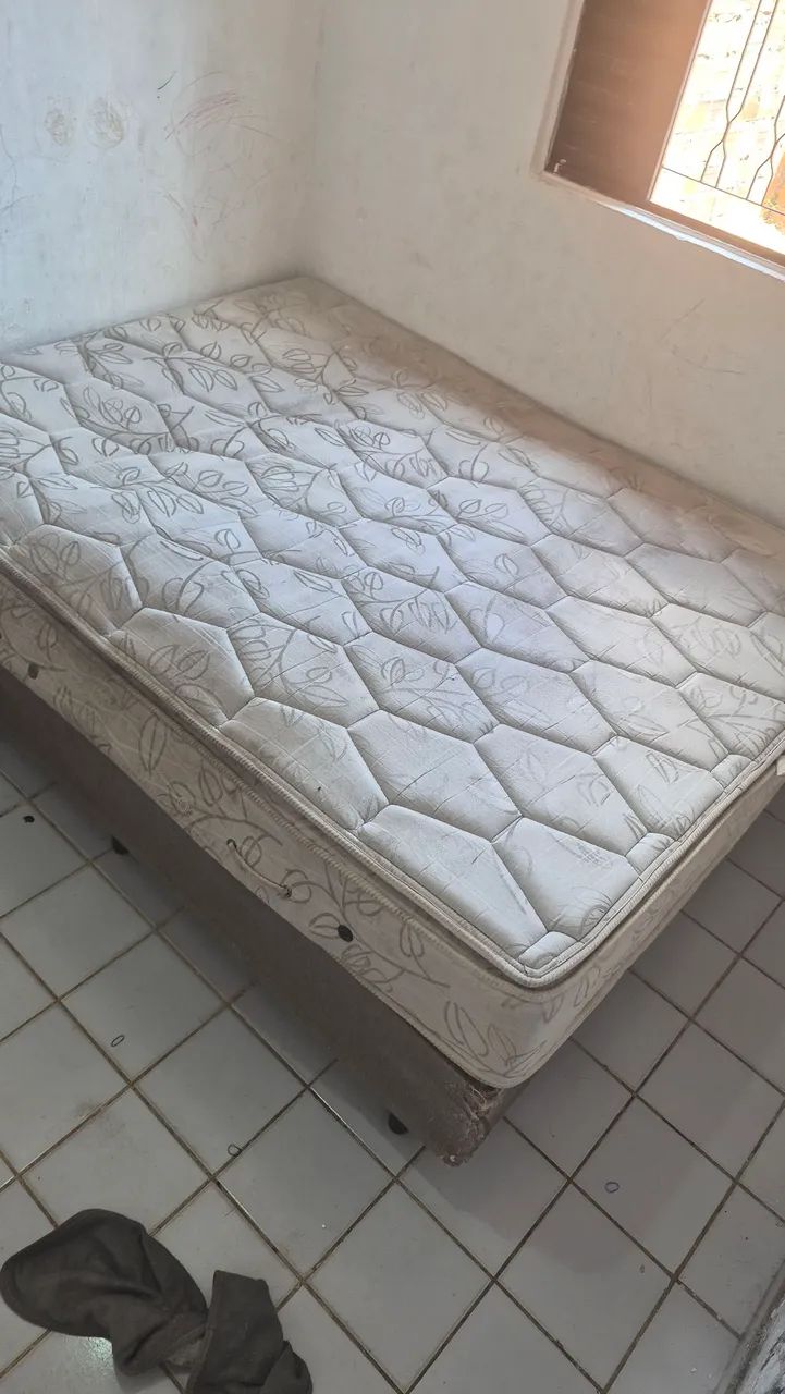 Cama casal molas ensacadas com base 