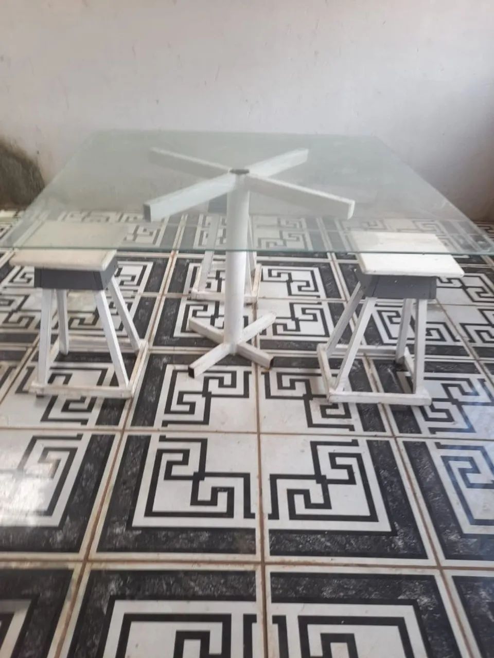 Mesa de vidro temperado!