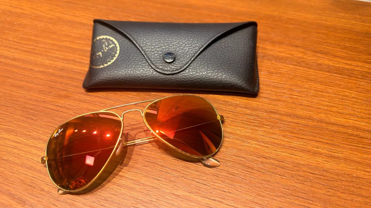 Ray-Ban aviador espelhado ORIGINAL  - Foto 3