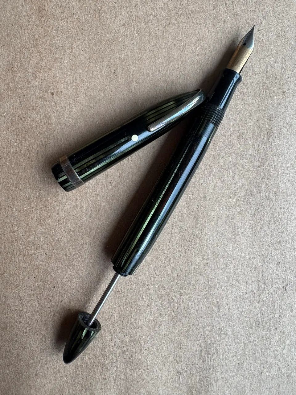 Caneta Schaeffer tinteiro clipe militar para coleção  - Foto 2