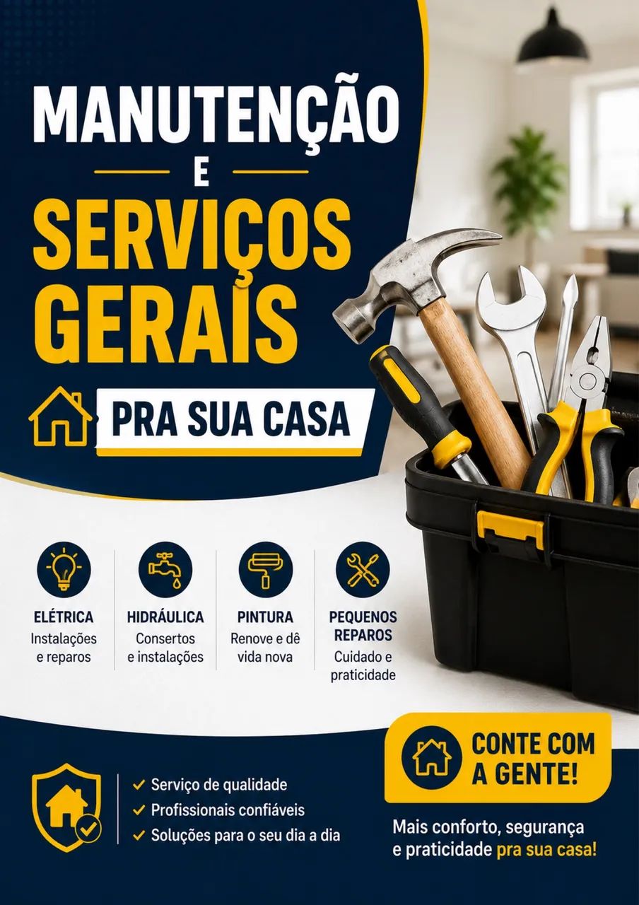 Sua casa sempre em ordem com profissional de confiança