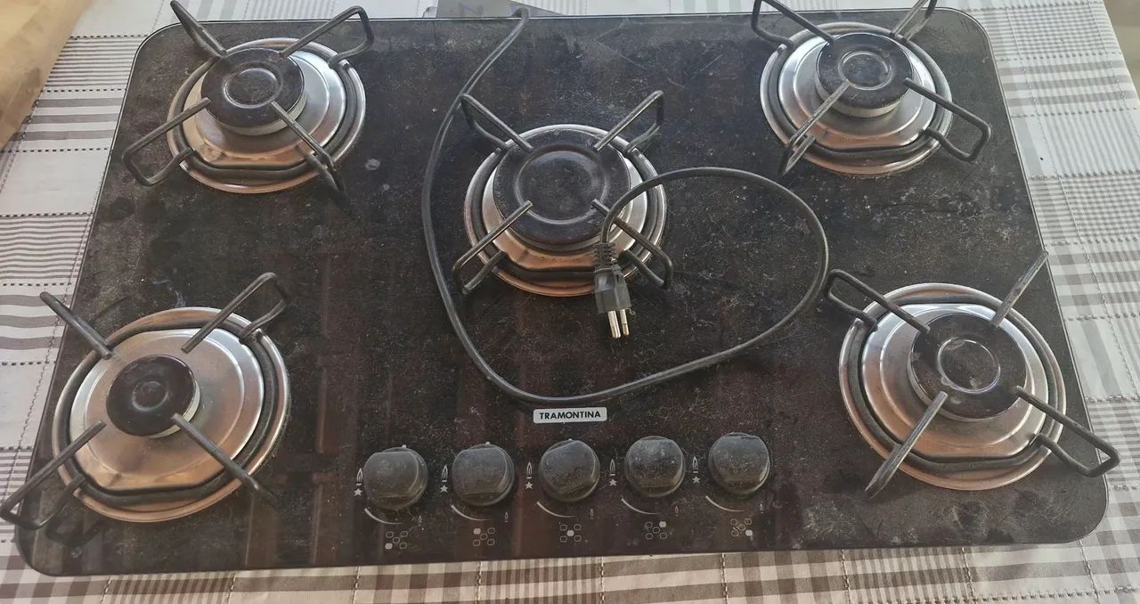 Fogão cooktop 5 bocas
