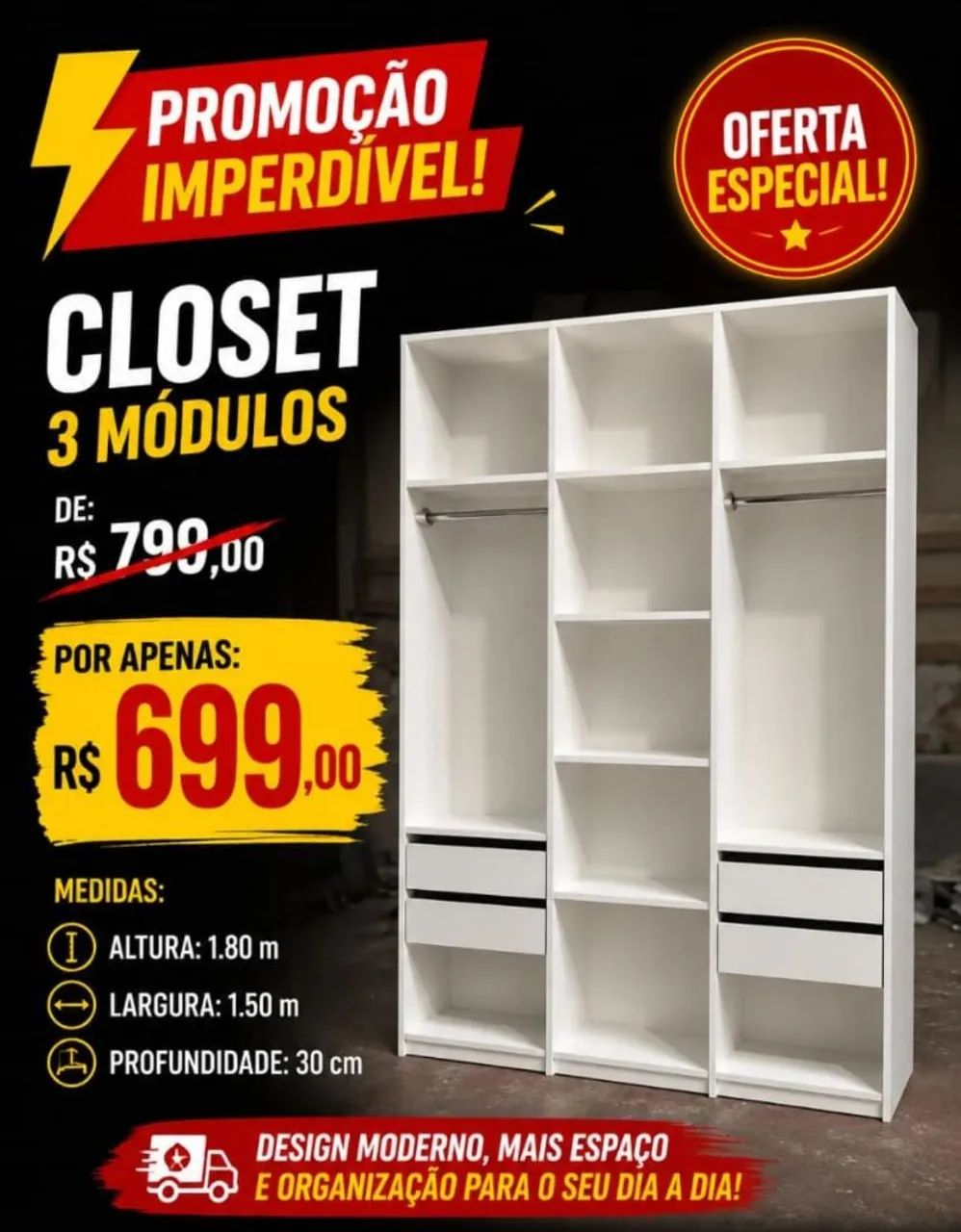 PROMOÇÃO DA SEMANA DE CLOSET  - Foto 4