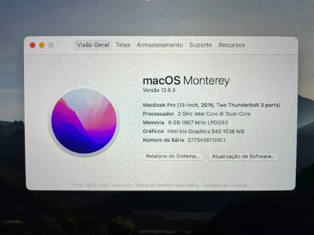Macbook Pro 2016 | 13 Polegadas - Foto 5