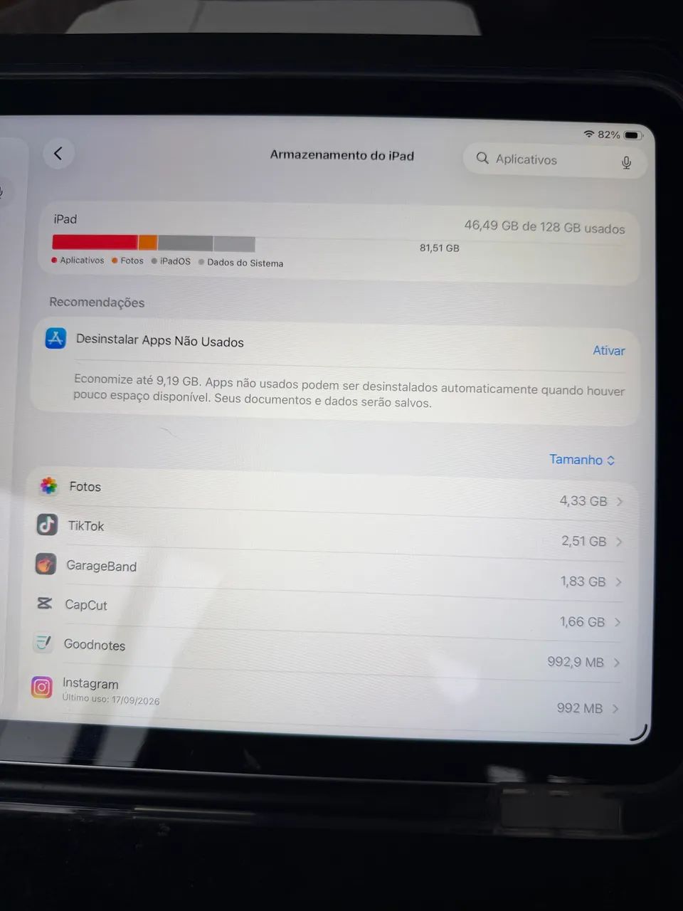  iPad 11ª Geração A16 128GB + Teclado + Acessórios - Foto 3