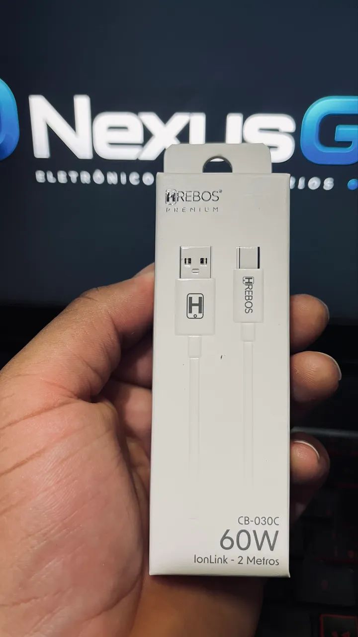 Cabo USB A para Tipo-C 60W 2M Hrebos