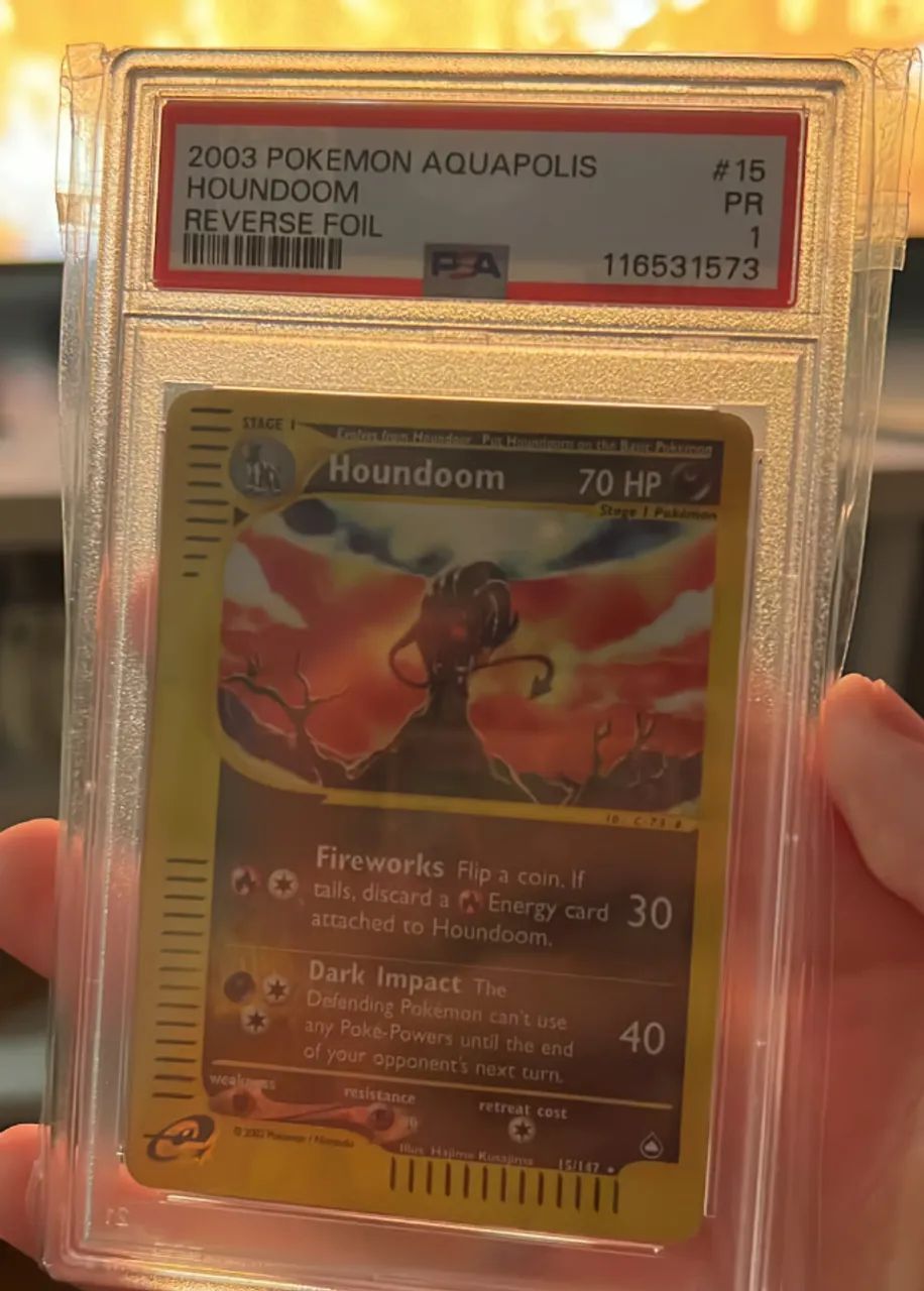 Houndoom Reverse Foil PSA 1 (POP 7)